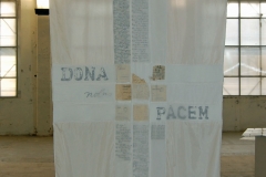 Friedensfahne im COA in Mailand