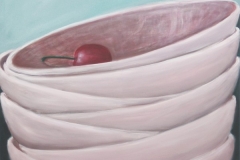 Gestapeltes mit 1 Kirsche (120 x 100 cm)