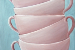 Tassen gestapelt (100 x 100 cm)