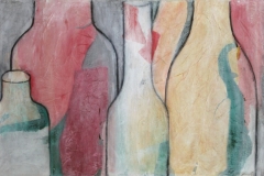 Flaschenstillleben (120 x 80 cm)